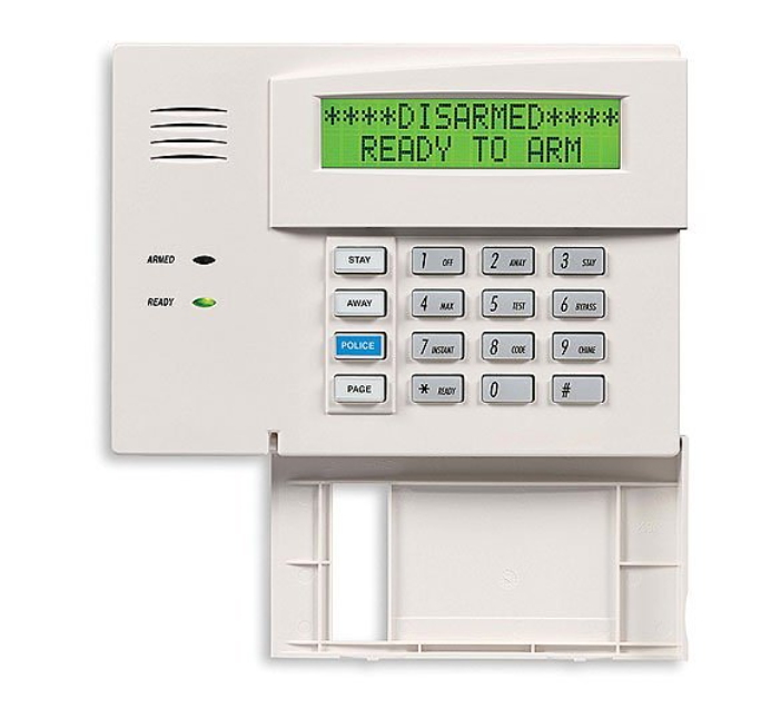 Honeywell Home 6160 32-Character Alpha Keypad for VISTA Security Systems, White
