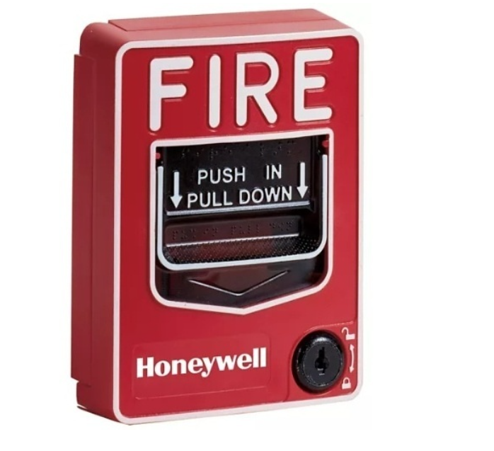 Fire-Lite BG-12LX Dual-Action Addressable Fire Alarm Pull Station with Key Reset