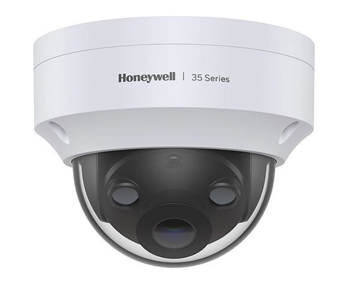 Honeywell HC35W45R3 35 Series 5MP AI WDR IR Rugged Mini Dome IP Camera, 2.8mm Lens, PoE, White