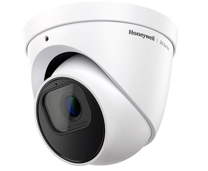 Honeywell HC35WE5R3 35 Series 5MP AI IR WDR Fixed Ball/Turret IP Camera, 2.8mm Lens, PoE, White