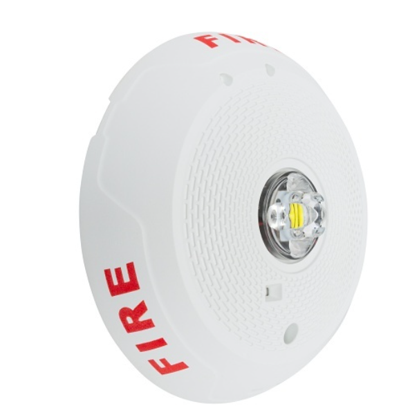 System Sensor SCWLED L-Series 24V LED Ceiling-Mount Fire Strobe, White