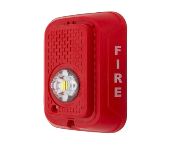 System Sensor SRLED L-Series 24V LED Wall-Mount Fire Strobe, Red